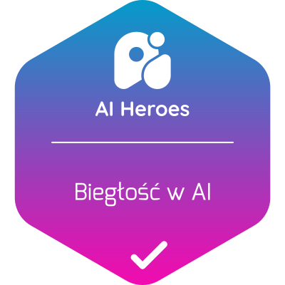 Badge AI Heroes 2026 – Biegłość w AI